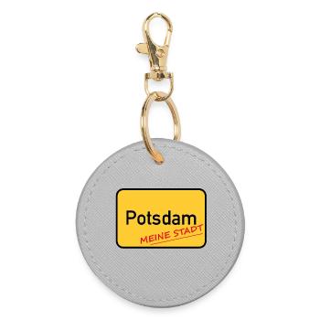 POTSDAM - MEINE STADT - Runder Schlüsselanhänger - Grau - Vorne