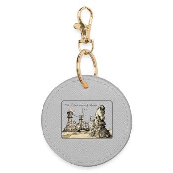 Rêve ailé des reines - Porte-clés rond - bruyère - Devant