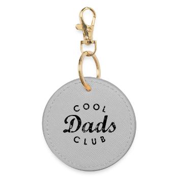 Cool Dads Club Emblem Vatertag Geschenk - Runder Schlüsselanhänger - Grau - Vorne