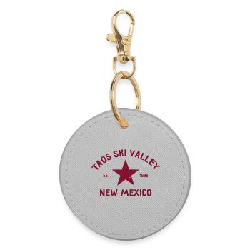 Taos Ski Valley - New Mexico - USA - America - Round Keyring - grey - Front