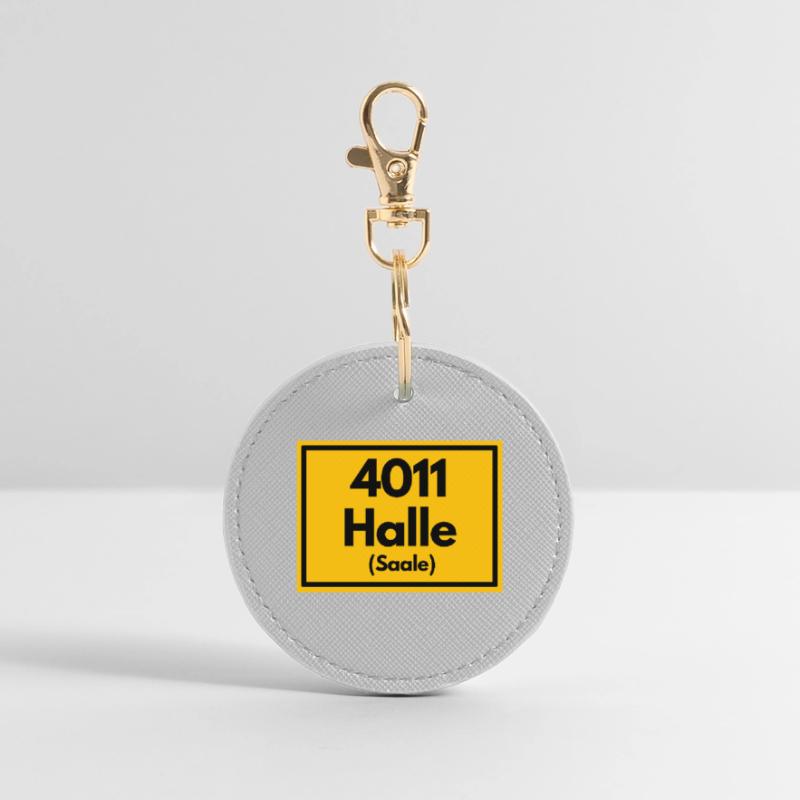 OLD POSTCODE POSTCODE RETRO 4011 HALLE (SAAALE) Round Keyring