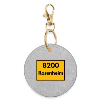 ANCIEN CODE POSTAL RETRO 8200 ROSENHEIM - Porte-clés rond - bruyère - Devant