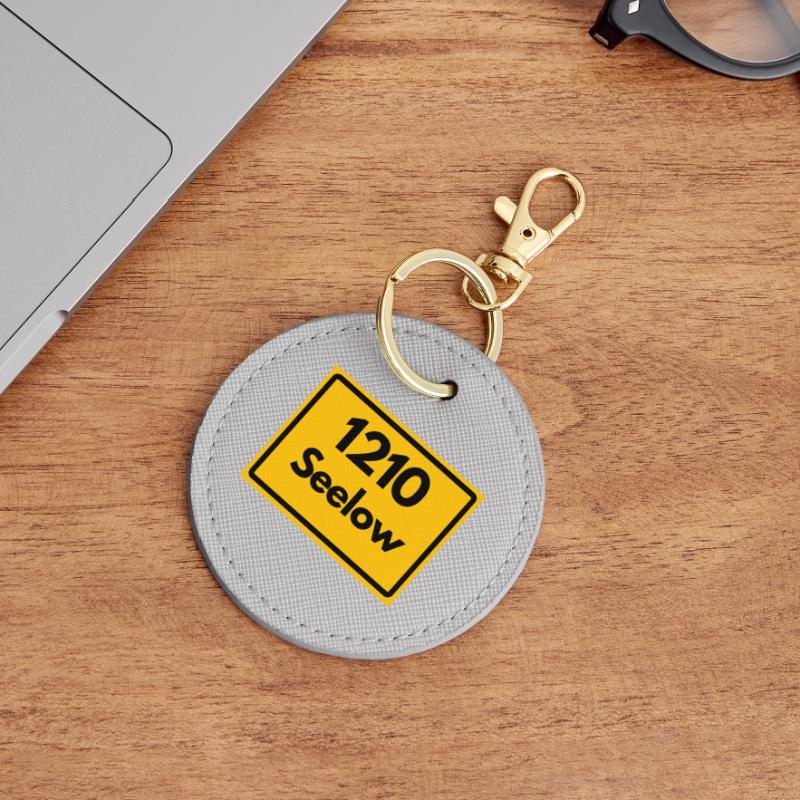 OLD POSTCODE POSTCODE RETRO 1210 SEELOW HEIMAT Round Keyring