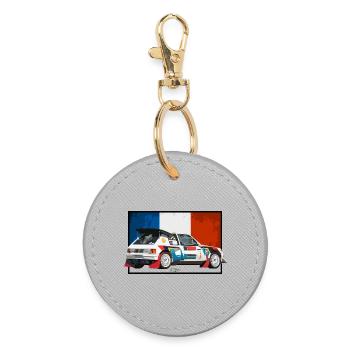 205 Swycar Edition - Runder Schlüsselanhänger - Grau - Vorne