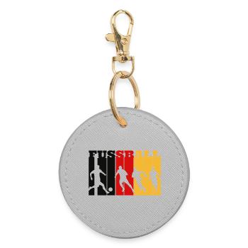 German football - Round Keyring - grey - Front