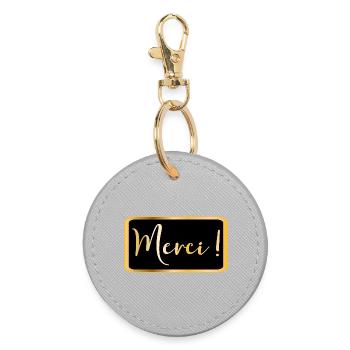 Thank you - Thank you AESTHETIC - Round Keyring - grey - Front