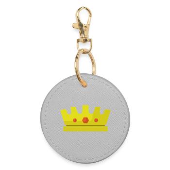 Couronne - Porte-clés rond - bruyère - Devant