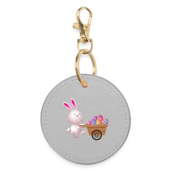 pâques, easter, fêtes de pâques - Porte-clés rond - bruyère - Devant