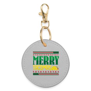 Tacos Weihnachten de Noël Taco Moches - Porte-clés rond - bruyère - Devant