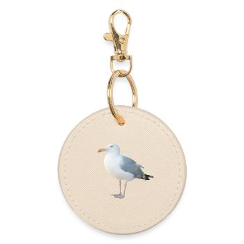 Gull - Round Keyring - oyster - Front