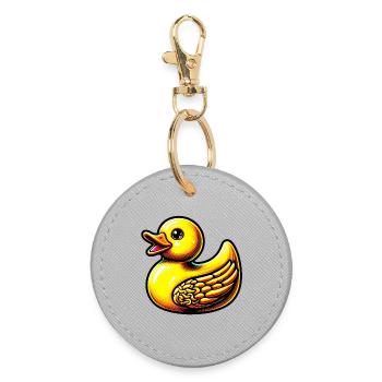 Duckling Duck Duck - Round Keyring - grey - Front