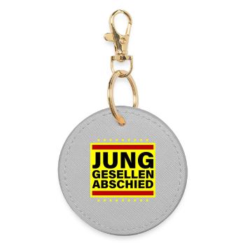 Junggesellenabschied Jga Spruch - Runder Schlüsselanhänger - Grau - Vorne