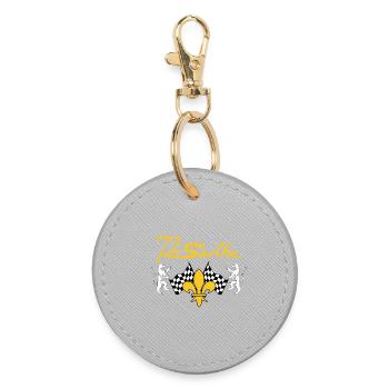 Sarthe - Round Keyring - grey - Front