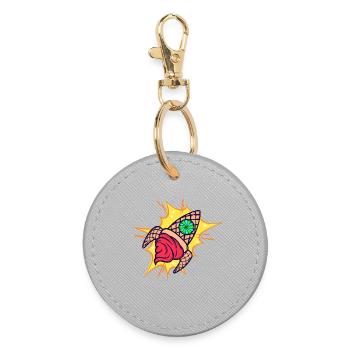 Snacking Sweets Dessert Delicious Pastry Ice Cream - Round Keyring - grey - Front