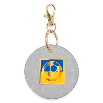 UKRAINE FOOTBALLEURS FOOTBALL - Porte-clés rond - bruyère - Devant