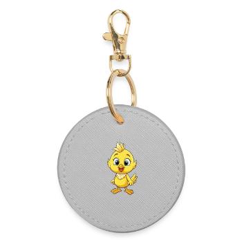 Canari Mignon Dessin animé Personnage Kawaii Clipart - Porte-clés rond - bruyère - Devant