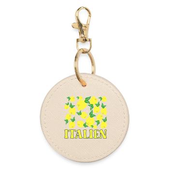 ITALIEN ZITRONEN LIMONEN - Runder Schlüsselanhänger - Auster - Vorne