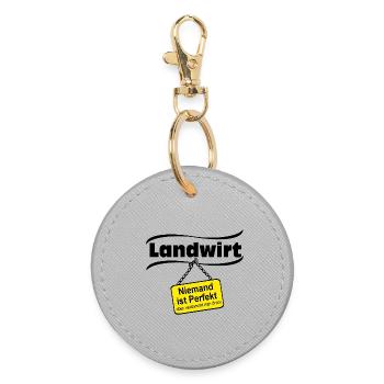 agriculture, farmer, farmer, monza man - Round Keyring - grey - Front