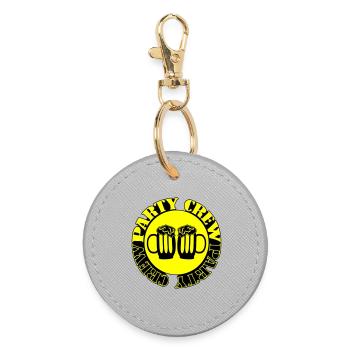Party Crew Beer - Round Keyring - grey - Front