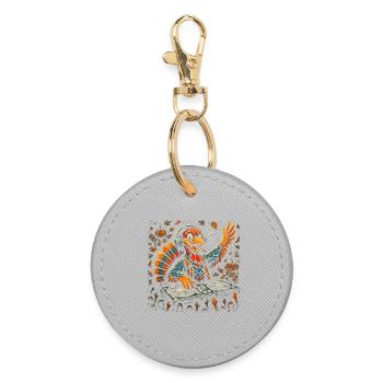 Automne Turquie DJ Artwork - Porte-clés rond - bruyère - Devant