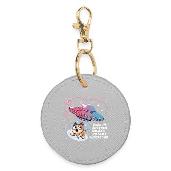 Amour des Chiens Univers Spatial Science Fiction - Porte-clés rond - bruyère - Devant