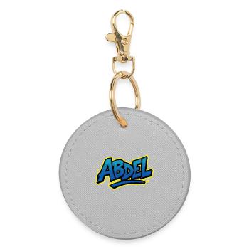 Graffiti Prénom Abdel cadeau idéal imprimable - Porte-clés rond - bruyère - Devant