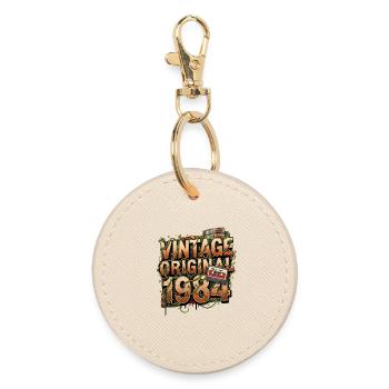 Vintage Original 1984 - Porte-clés rond - huître - Devant