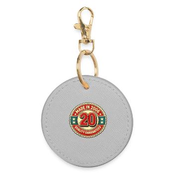 Vintage 2006 Jubiläumsbadge 20 - Runder Schlüsselanhänger - Grau - Vorne