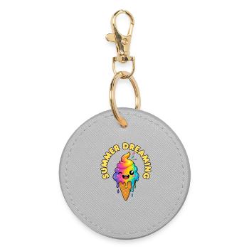 Summer Dreaming - Round Keyring - grey - Front