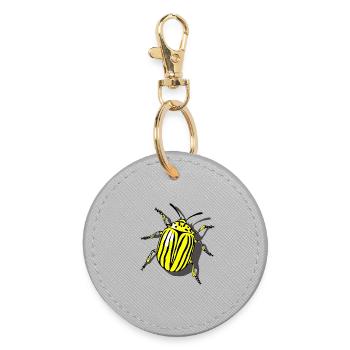 Potato beetle - Round Keyring - grey - Front