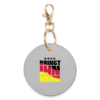 bring him home! World Cup trophy - Round Keyring - grey - Front