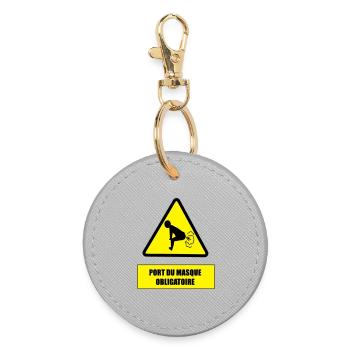 Danger pet - Porte-clés rond - bruyère - Devant