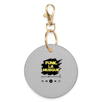 Funk la Musique - Porte-clés rond - bruyère - Devant