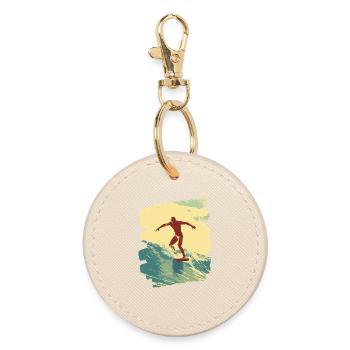Surfeur - Porte-clés rond - huître - Devant