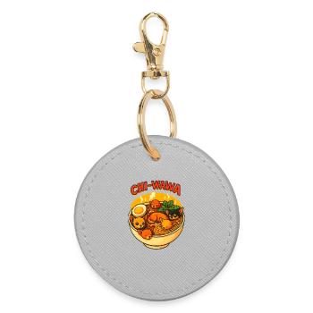 Illustration du bol de nouilles Chi-Wawa - Porte-clés rond - bruyère - Devant