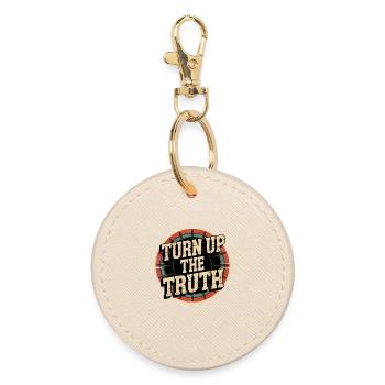 Retro Grunge – Montez la vérité - Porte-clés rond - huître - Devant