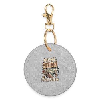 Conception de tir à l’arc pour les archers et les parcours - Porte-clés rond - bruyère - Devant