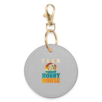 Team Hobby Horse Vintage - Round Keyring - grey - Front