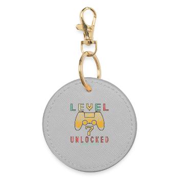 Level 7 Unlocked Limited Edition - Round Keyring - grey - Front