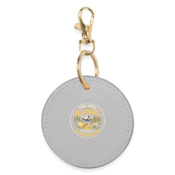 Ça semble illégal | Humour de la cachette nocturne - Porte-clés rond - bruyère - Devant