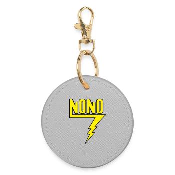 Nono - Round Keyring - grey - Front