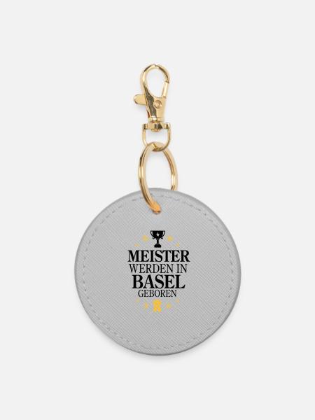 Meister Basel - Runder Schlüsselanhänger - Grau