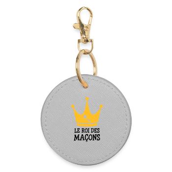 Le Roi des Maçon ! - Porte-clés rond - bruyère - Devant