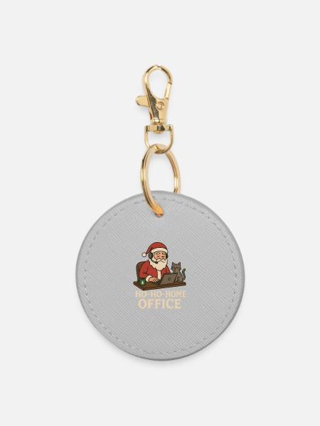 Ho Ho Home Office - Runder Schlüsselanhänger - Grau