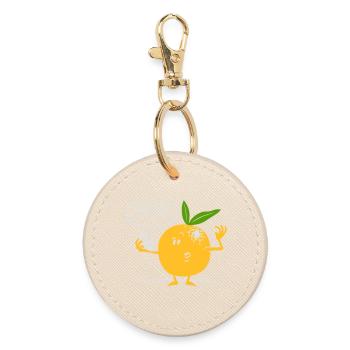 orange o despair - Round Keyring - oyster - Front