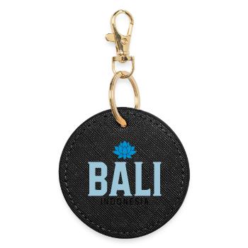 Bali - Round Keyring - black - Front