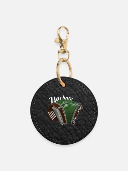 Ziachara // lumière | ZiachON ! - Porte-clés rond - noir