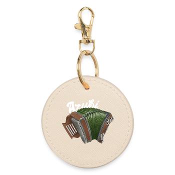 Trainee // light | ZiachON! - Round Keyring - oyster - Front