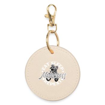 motocross - Round Keyring - oyster - Front