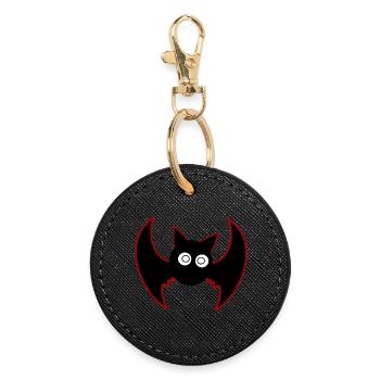 Halloween Bat - Round Keyring - black - Front